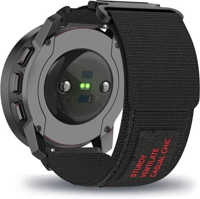 Suunto Uhrenarmband, Nylon-Klettverschluss, Schwarz, Unisex - Bild 1