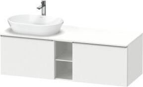 Duravit Waschtischunterschrank D-Neo in Weiß und Holz, Wandhängend, Breite: 140 cm, Tiefe: 55 cm - Bild 1