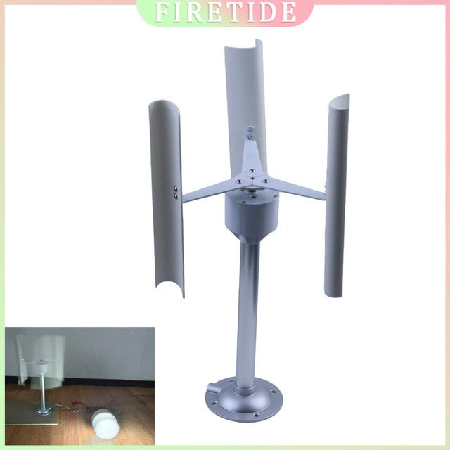 XMSJ Vertikale Achse Windkraftanlage Modell, DIY-Anzeige, mit Nachtlicht, ab 3 Jahren - Bild 1