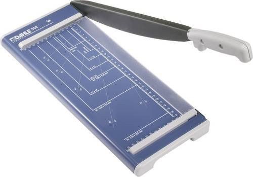 Dahle Hebelschneider 502 Guillotine für A4 Papier in Blau und Transparent mit gehärteter Stahlklinge - Bild 1