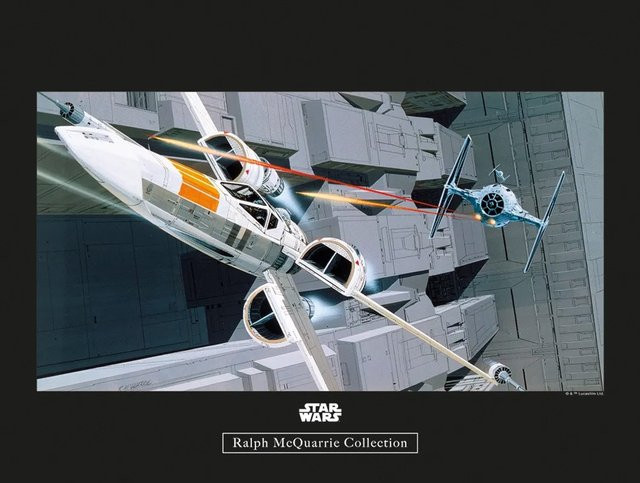 Komar Wandbild Star Wars Fighter Paper Poster Multicolor B: 40 cm, H: 30 cm - Bild 1