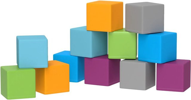 HOMCOM Bausteinset 12-teiliges Set Schaumstoff bunt - Bild 1