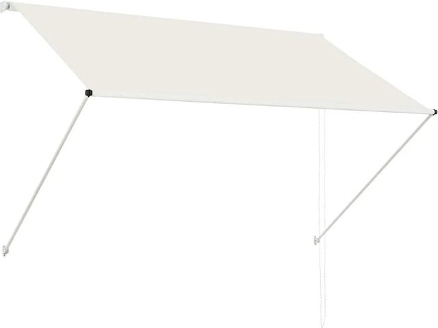 vidaXL Einziehbare Markise aus Polyester und Stahl in Beige, B: 200 cm, T: 150 cm - Bild 1