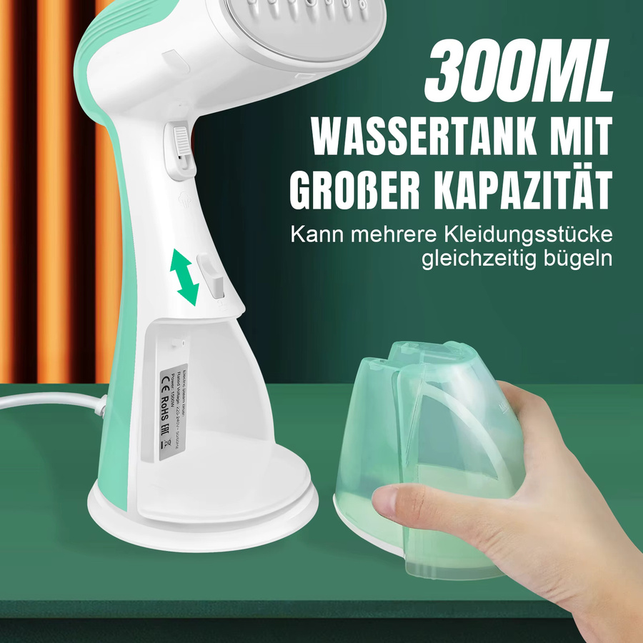 BRIEFNESS Handdampfer für Kleidung 2000 W, tragbarer Dampfbügler in Weiß - Bild 2