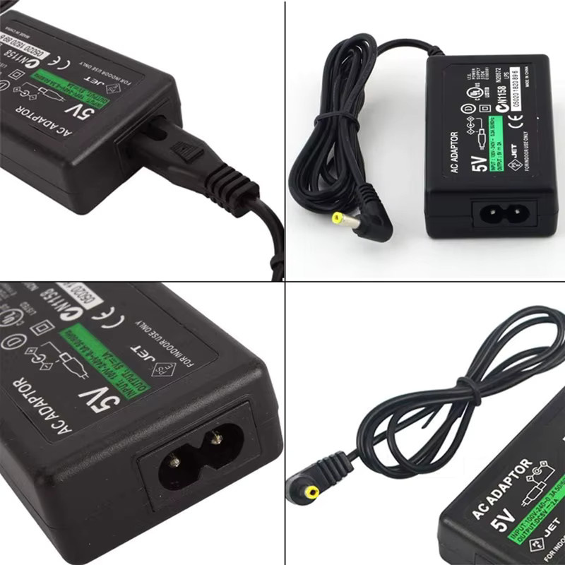 Sony AC-Ladegerät Adapter für PSP 1000 2000 3000 Serie, Netzteil Ladekabel in Schwarz, kompatibel mit PlayStation - Bild 3