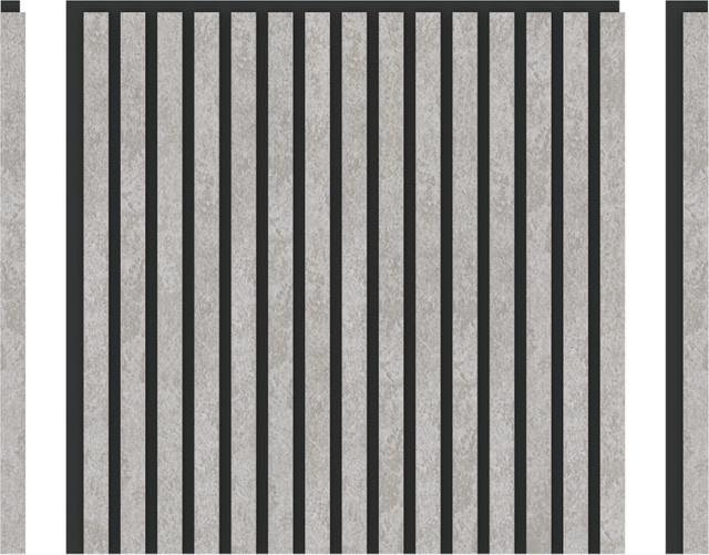 DECOHAUS Akustikpaneel Wolkenoptik in Matt Hell-Silber, 4 Stück, B/T/H: 60 x 60 x 2,15 cm - Bild 1