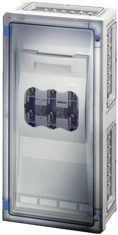 Hensel Sicherungshalter 68000219, 3-polig, 250 A, 800 V, weiß und transparent - Bild 1