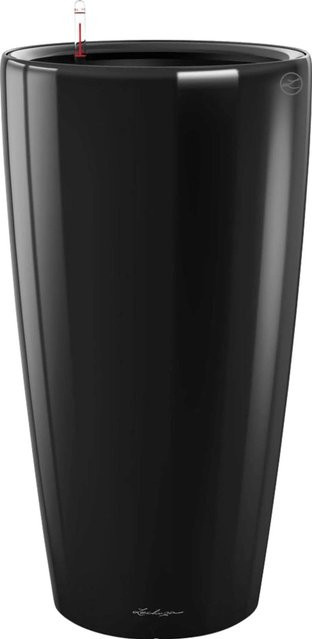 Lechuza Pflanzgefäß Rondo Premium Schwarz hochglanz Durchmesser: 33 cm, Höhe: 56 cm - Bild 1
