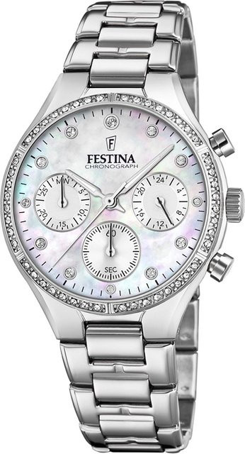 Festina Chronograph, Edelstahl, Quarz, 36 mm, Damen - Bild 1