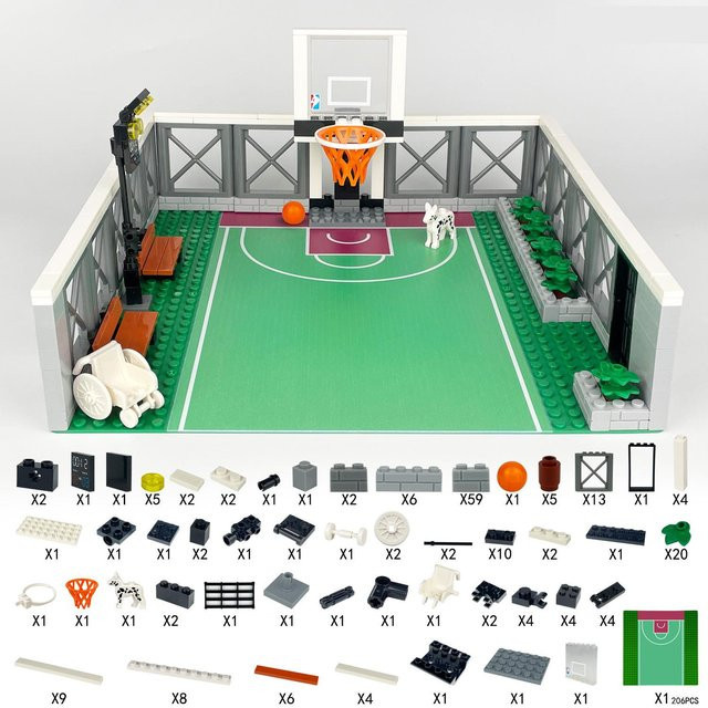 Neuer Campus Basketballplatz, Bausteine, Sport, ab 14 Jahre - Bild 1