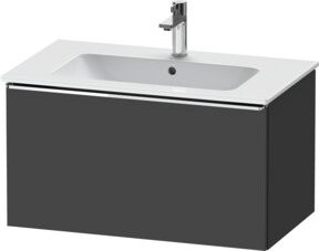 Duravit Waschtischunterschrank D-Neo, wandhängend, Grau matt, B: 81 cm, T: 46,2 cm, H: 44 cm - Bild 1