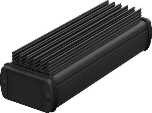 Bopla ABPH 600-0150 K ALUBOS Kühlkörper-Gehäuse aus Aluminium in Schwarz RAL 9005, B/T/H: 190 x 57 x 45 cm - Bild 1