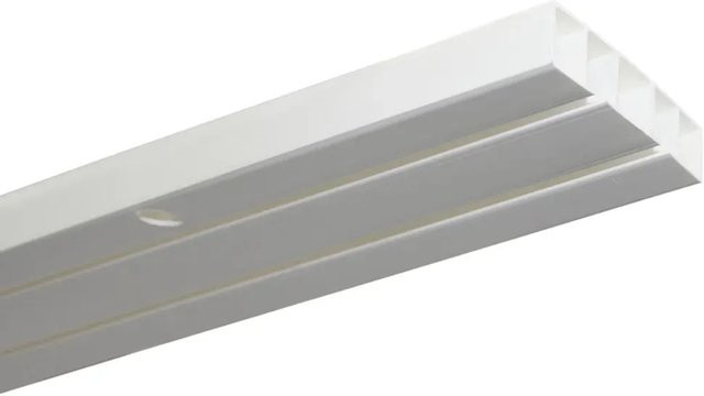 Gardinia Vorhangschiene Slim Line 2-läufig Weiß 300 cm - Bild 1
