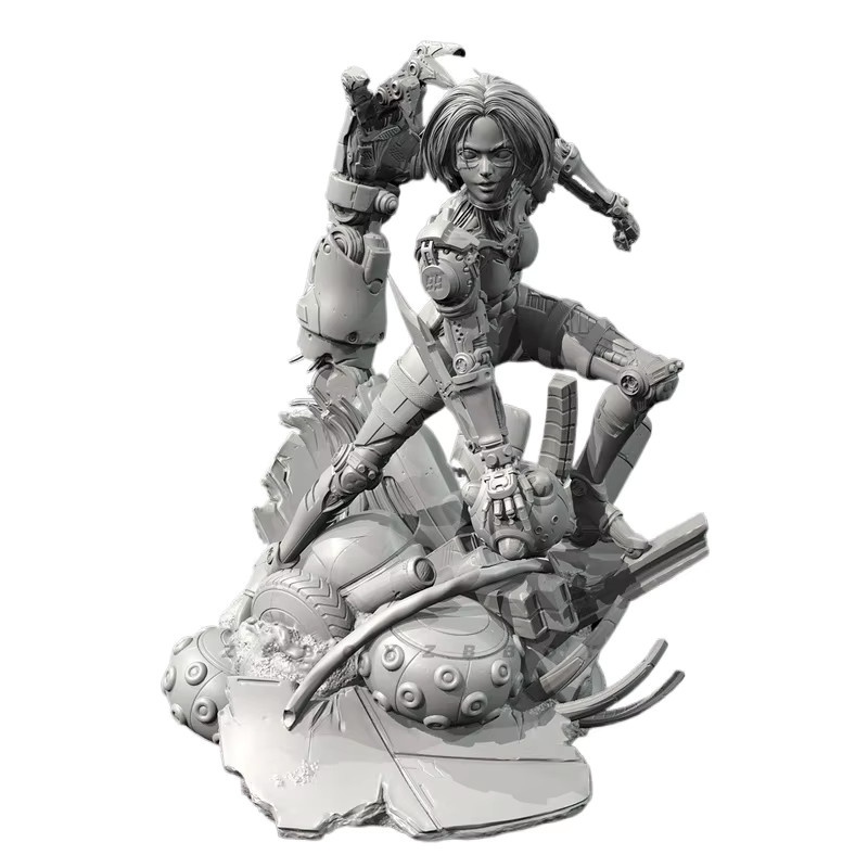 Novivis Maschine Mädchen Gk Micro Miniatur, 3d Gedruckt, unmontiert und unbemalt Kit - Bild 3