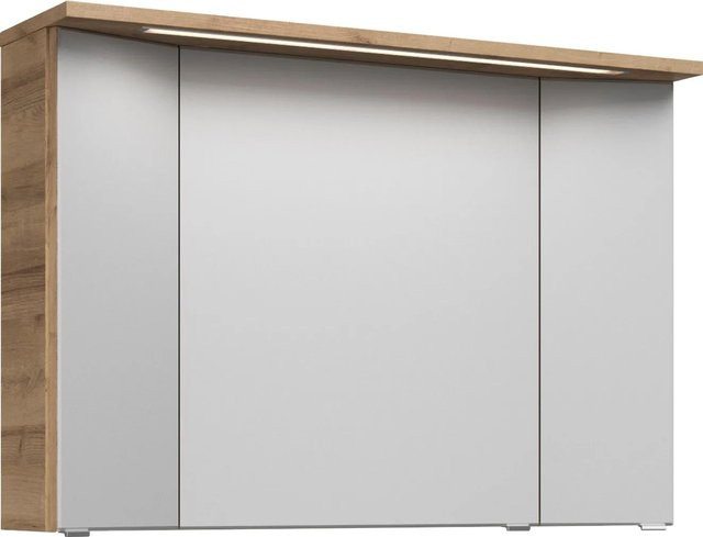 Pelipal Spiegelschrank Trentino Riviera Eiche quer Nachbildung, Farbe Braun, Breite: 105 cm, Höhe: 72 cm, Tiefe: 20 cm - Bild 1