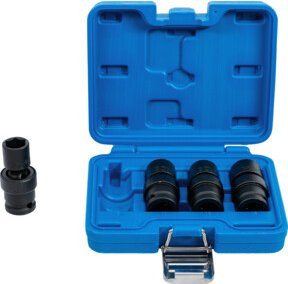 BGS Kraft-Kugelgelenk-Einsatz-Satz 4-teilig mit 1/2 Zoll Antrieb in Schwarz - Bild 1