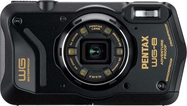 Pentax WG-8 Kompaktkamera in Schwarz - Bild 1