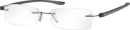Eschenbach Lesebrille, randlos, rechteckig, Metall, Anthrazit - Bild 1