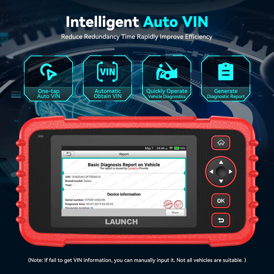 LAUNCH X431 CRP123X OBD2 Scanner in Rot für die professionelle Vier-System-Fahrzeugdiagnose - Bild 3