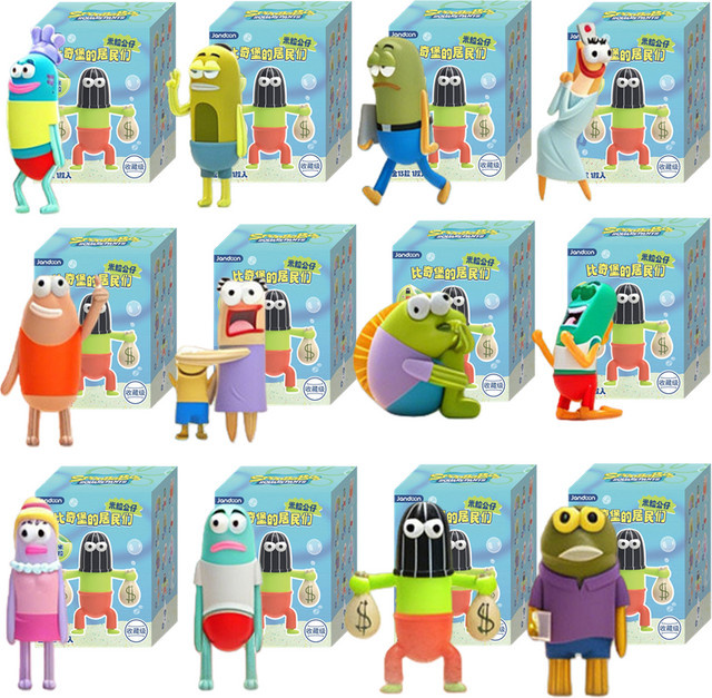 Jandoon SpongeBob Bikini Bottom Bewohner, Actionfigur, Taschenanhänger, Puppe - Bild 1