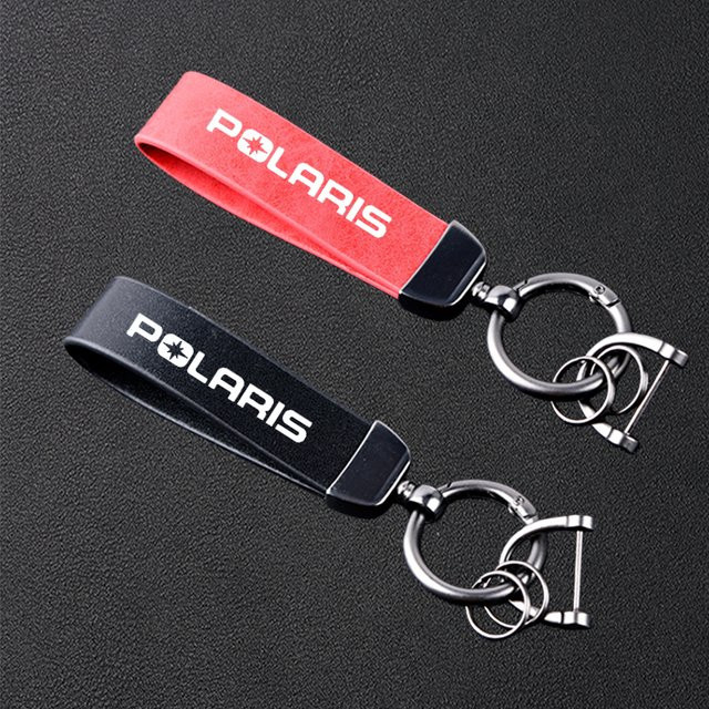 Schlüsselanhänger Leder, Metall, Polaris, Unisex - Bild 1