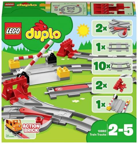 LEGO DUPLO Eisenbahn Schienen Zubehör Set, Bunt/Mehrfarbig, 10882 - Bild 1