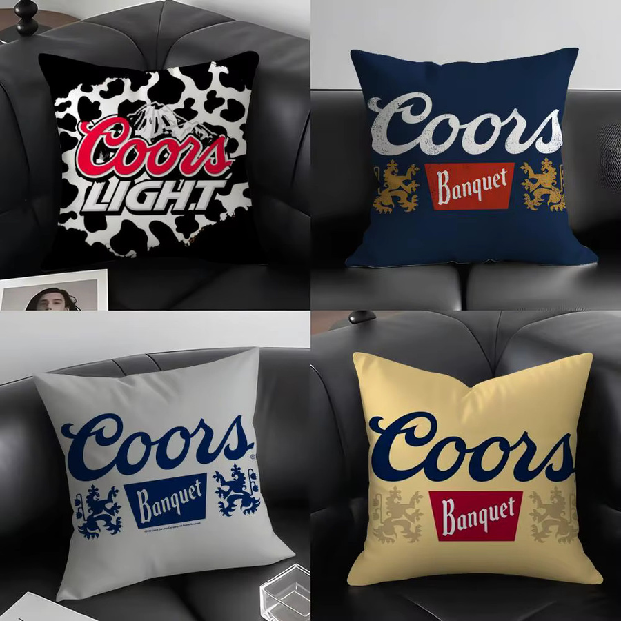 C-Coors Klassischer Kissenbezug Square in Schwarz und Multicolour mit verdecktem Reißverschluss, B/B/H: 30 x 30 x 30 cm - Bild 2