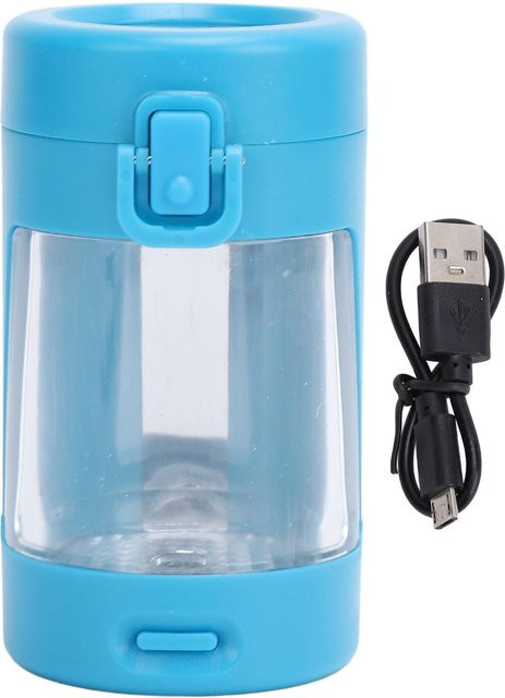 CosyHome Mini-Aufbewahrungsglas mit LED-Licht, luftdicht und wiederaufladbar, Blau - Bild 1