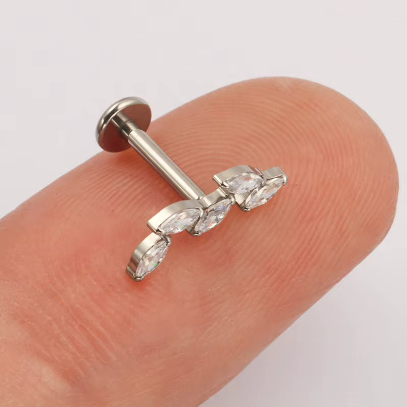 ZOOR Ohrring Titan, Zirkonia, Unisex - Bild 2