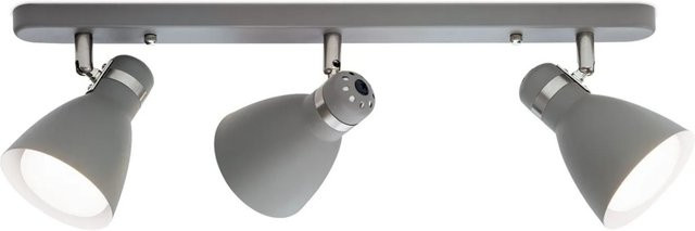 Orion Leuchten Strahler School Deckenstrahler in Grau mit 3 x E27 Fassungen und verstellbaren Leuchten für Wohnzimmer, Arbeitszimmer oder Schlafzimmer - Bild 1