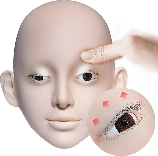aHoneya Übungskopf für Wimpernverlängerung, Mannequin-Kopf, Unisex - Bild 1