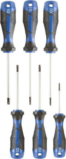 LUX-TOOLS Schraubendrehersatz TX 6-teilig in Blau - Bild 1