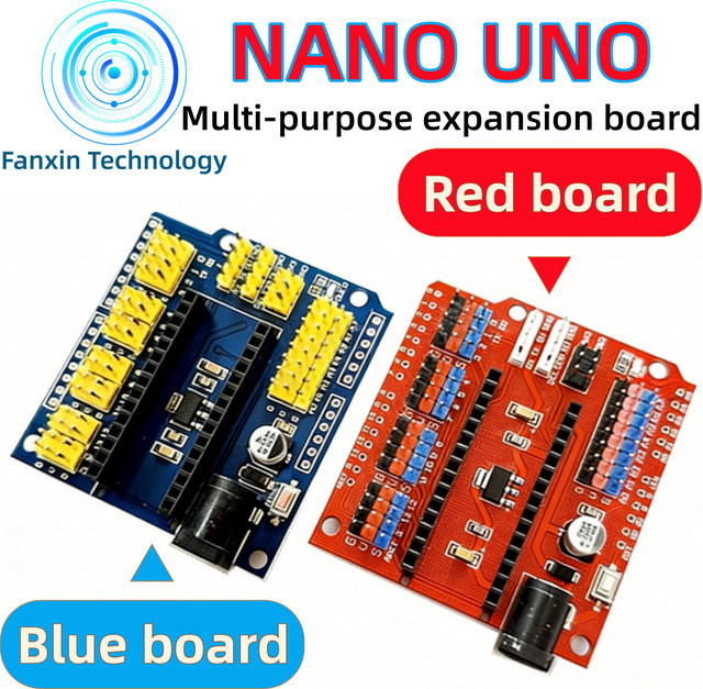 Nano IO Shield V3.0 Controller Terminal Adapter Expansion Board für Arduino UNO AVR ATMEGA328P in Blau - Bild 1