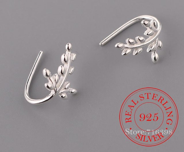 Ohrstecker Baum Blätter, 925 Silber, Damen - Bild 1