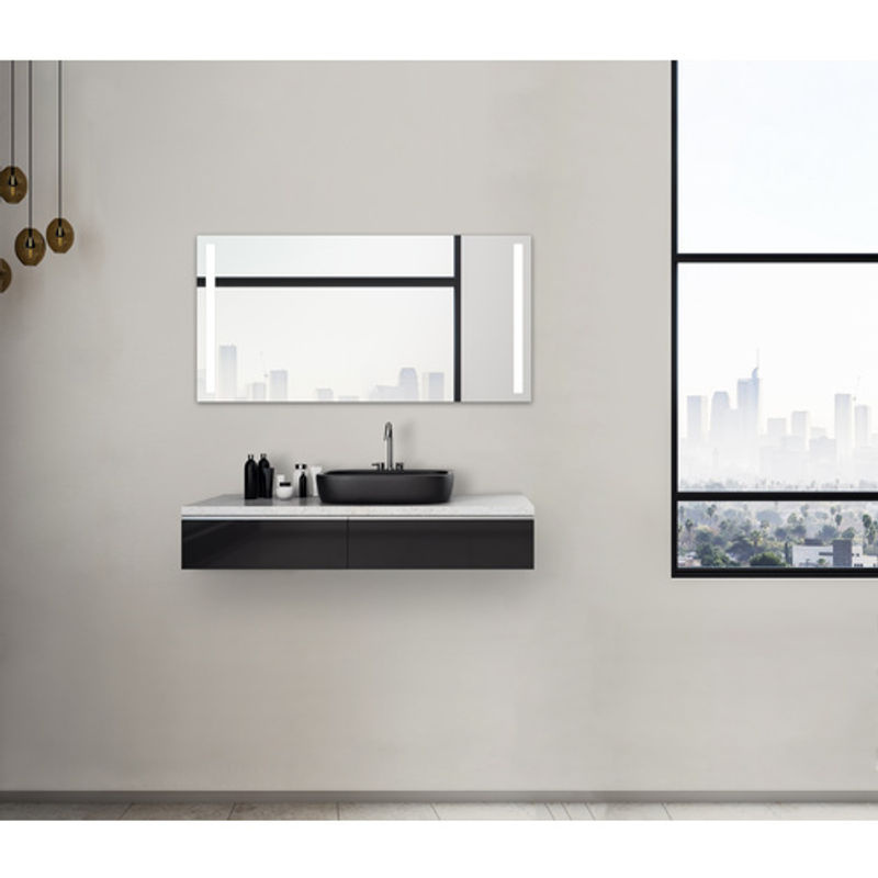 TALOS LED-Badspiegel in Silver mit Aluminiumrahmen, B: 140 cm, H: 70 cm - Bild 2