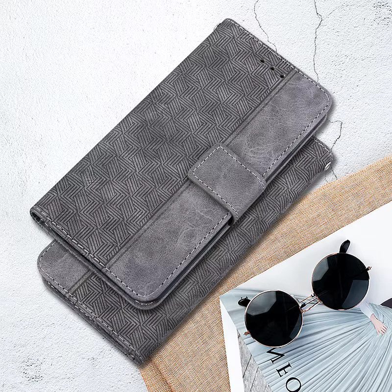 Stand Flip Wallet Case für Google Pixel 4 5 6 6A 7 7A Pro 8 8a 9 9 Pro 3A XL Protect Cover in Grün und Grau - Bild 3