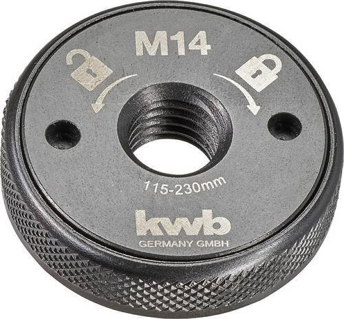 Kwb Schnellspannmutter 717700 für Winkelschleifer mit M14 Gewinde, Spannbereich 115–230 mm - Bild 1