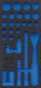 BGS Werkstattwageneinlage 1/3 schwarz aus Kunststoff für Art. 4126-1 - Bild 1