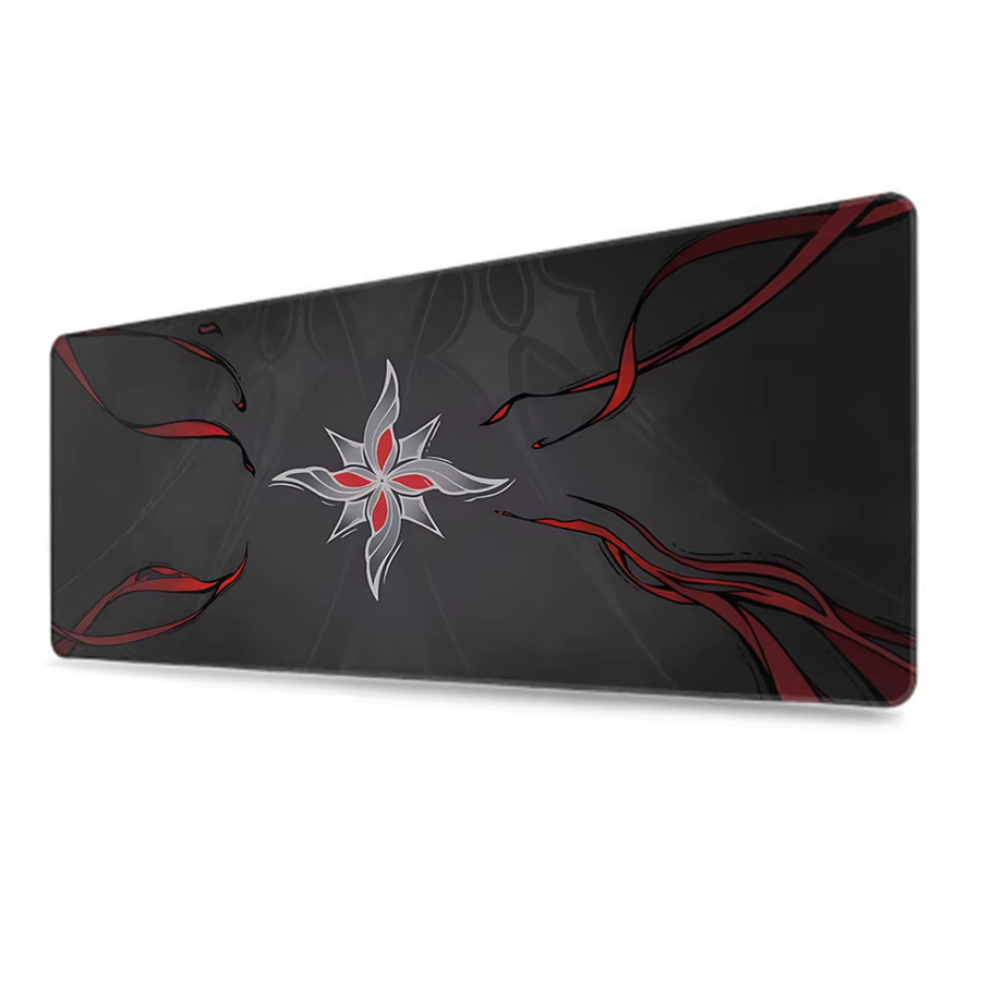 HYBXAXC Genshin Impact Arlecchino Mousepad in Schwarz, B/T: 90 x 40 cm - Bild 5