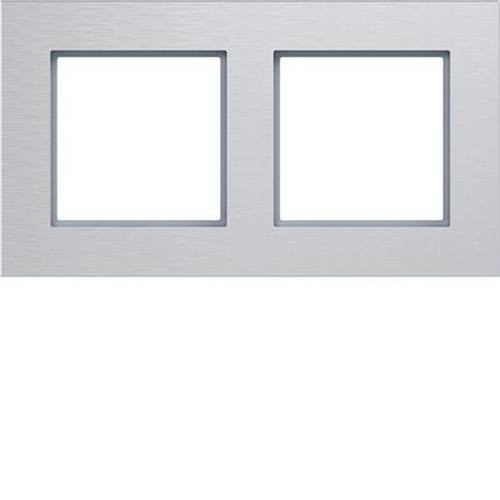 Hager Rahmen WAD8200ALH aus Aluminium in Silber gebürstet - Bild 1
