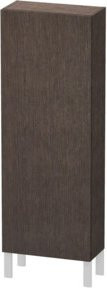 Duravit L-Cube Halbhochschrank mit Glastür in Braun, B/T/H: 50 x 24,3 x 132 cm - Bild 1