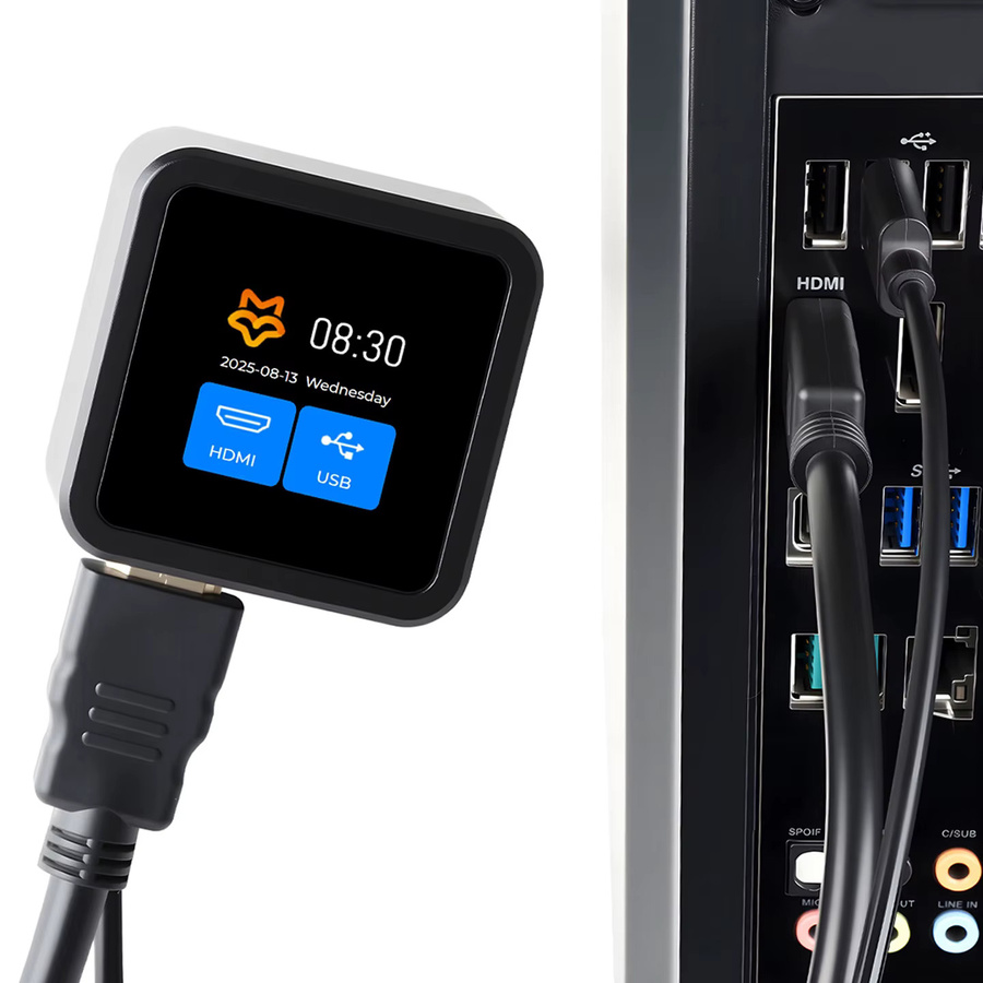 Luckfox PicoKVM Base IP KVM Remote Management Tool in Schwarz mit 256M DDR3 zur PC-Steuerung und Serverwartung inklusive Videoaufnahme und HID-Eingang - Bild 4