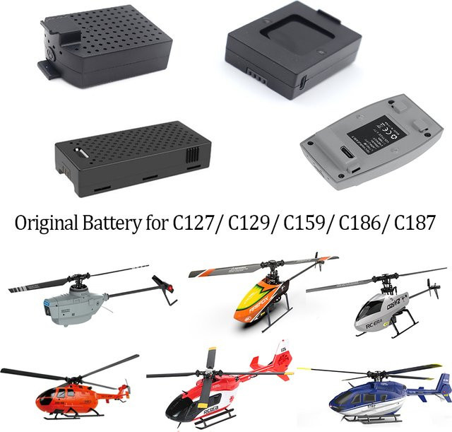 RC ERA Original Batterie für C127 C186 C127AI C159 C187 C129 V2 A26 RC Hubschrauber Ersatzteile - Bild 1