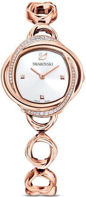 Swarovski Damenuhr, Quarz, Edelstahl, beige, 30 mm, Kristall - Bild 1
