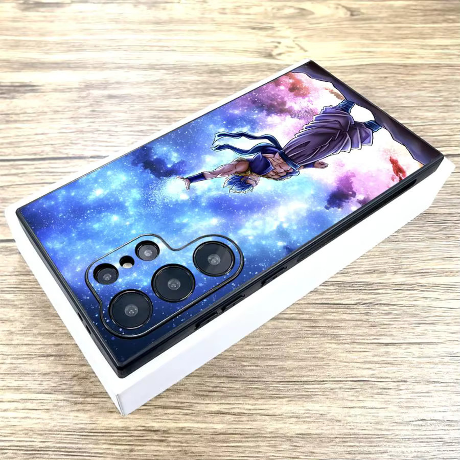 Dragon Ball Handyhülle mit Son Goku, Vegeta und Beerus in Schwarz für Samsung Galaxy S25 Edge, S20, S21 FE, S24 Plus und S23 Ultra - Bild 4