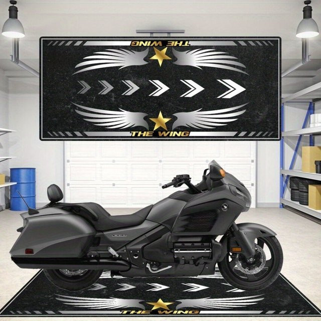 VIKAMA Motorrad-Rennsport-Teppich, strapazierfähiger und rutschfester Flur-Läufer in rechteckiger Form, Breite: 60 cm, Länge: 150 cm - Bild 1
