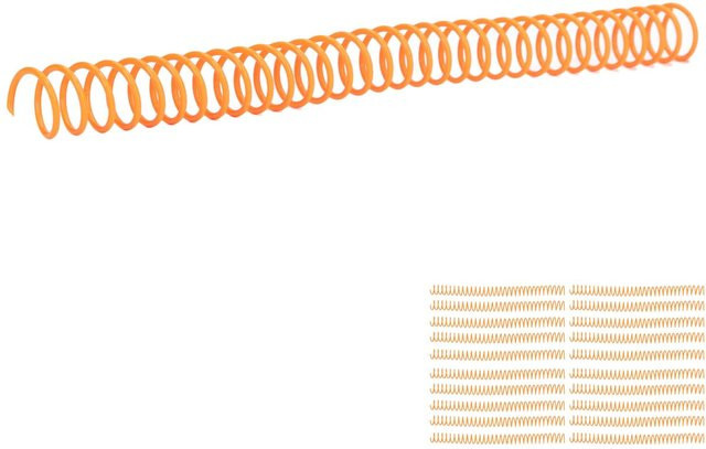 20 Stück Kunststoff-Spiralbinderinge von ZuiyouJewelry in Orange mit 19mm Durchmesser für dein Notizbuch - Bild 1