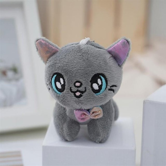 Yiran toy Katze Plüschtier, Grau, 10cm, ab 14 Jahren - Bild 1