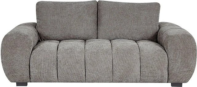 Berenia Sofa in Grau ohne Schlafmöglichkeit mit Stoffbezug, Breite: 196 cm - Bild 1