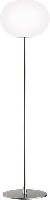Flos Glo-Ball F3 Stehleuchte in Silber matt mit Opalglas und dimmbarer Funktion - Bild 1